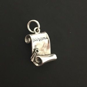 Sterling Diploma Charm